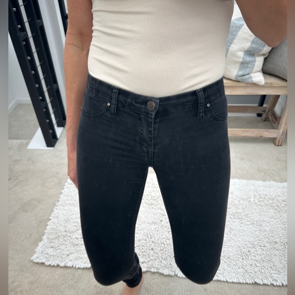 Blank NYC black Jeans denim pants low rise fall skinny fit trendy classic 25 - Picture 4 of 14